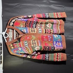 Heirloom collectibles vintage '98 pattern womens sweater cardigan